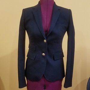 J.Crew Wool Schoolboy blazer in Black, size 000